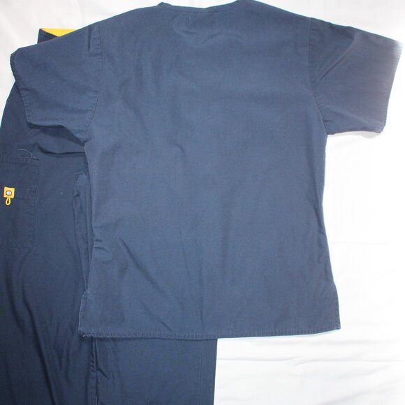 Wonderwink Medical Scrub Set (XS)-Top (S)-Pants Navy Style 5016 - Picture 6 of 14